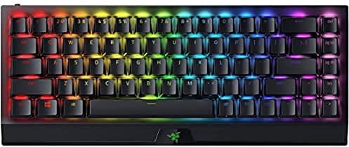 Razer BlackWidow V3 Mini HyperSpeed (Yellow Switch) - Kabellose 65% Mechanische Gaming Tastatur (Geräuschlose Mechanische Switches, Bluetooth, USB-C) QWERTY US-Layout | Phantom Ed.
