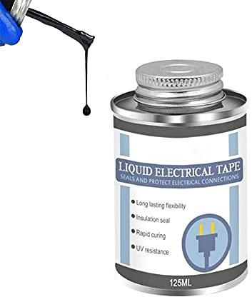 Cinta eléctrica Cinta líquida - 125ML Revestimiento Aislante Impermeable,fácil de Poner para Equipos eléctricos,Resistencia a Altas temperaturas,Buen Aislamiento para Uso en Interiores/Exteriores