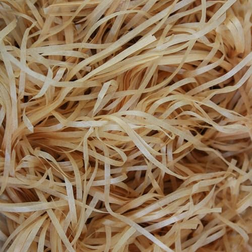 Emartbuy 500 grams Shredded Paper, Ideal for Gift Decoration, Hamper Filling and Gift Packaging - Light Brown