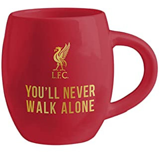 FOCO Premier League Football Liverpool You'll Never Walk Alone Slogan Tea Tub Mug