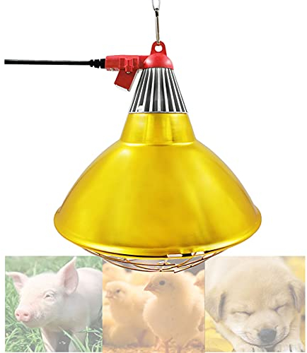 L-xiny Wärmelampe Hühnerstall, Praktische Wärmelampe für Küken Ferkel Welpen Kaninchen, Aluminiumlegierung Heizlampe für um Tieren EIN Warmes Umfeld im Winter zu Zaubern, 150w-250w Einstellbar