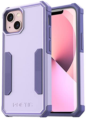Poetic Neon Series Case Designed for iPhone 13 Mini, Dual Layer Heavy Duty Tough Rugged Lightweight Slim Shockproof Protective Case 2021 New Cover for iPhone 13 Mini 5.4 Inch, Purple
