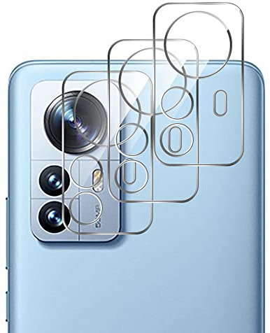 GIOPUEY Kamera Schutzfolie Kompatibel mit Xiaomi 12/12S/12X, [3 Stück] Kamera Panzerglas [Kratzfest][Beeinträchtigt die Bildgebung Nicht]