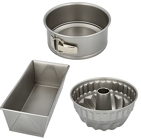 Birkmann, Backformen-Set Bakers Best klein, 3-teilig, bestehend aus Springform, Kastenkuchenform und Gugelhupfform, hochwertige Qualität