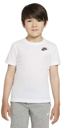 Nike Kinder Embroid Futura T-Shirt, White, 4/5 Jahre