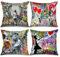 Tucocoo Banksy Deko-Kissenbezüge, dekorativ, 45 x 45 cm, bunt, Graffiti-Kissenbezüge, Moderne quadratische Kissenbezüge, Street Pop Art, Wurfkissenbezug für Couch, Sofa, Bett, Auto, Wohnzimmer