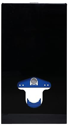 WC-Aufputzgestell Balneo Fix Frame Glass Black 101,6x54 cm | Pulverbeschichteter Stahl; Glasverkleidung; 3/6-l-Spülung; monolithischer, kondensisolierter Tank; bis 400 kg