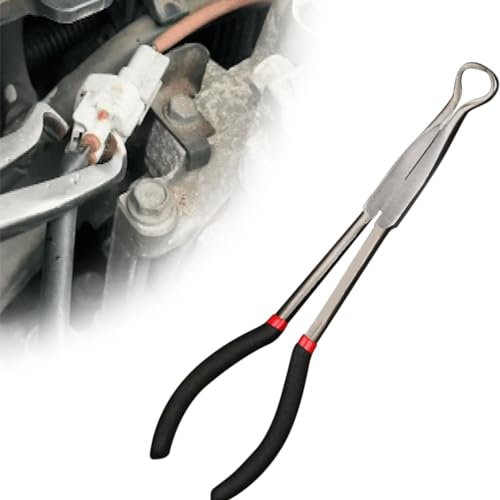 Rurunklee Long Nose Spark Pliers, 11 Spark Plug Removal Tool, Long Reach Pliers