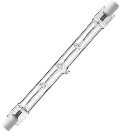 Candelastika - 5er-Pack Halogenstab 400 Watt R7s 118mm 827 warmweiß dimmbar 220-240V 2700K ersetzt 500W / Halogen/Halogen Leuchtmittel/Halogenstab/Halogenstab R7s / Halogen R7s