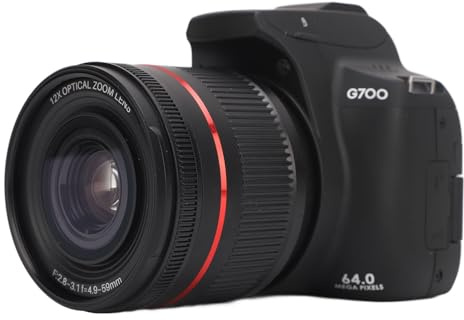 Fotocamera Digitale per Fotografia, Fotocamera per Vlogging Touch Screen WiFi 4K 64MP con Flash, Zoom Ottico 12X, Zoom Digitale 30X, Messa a Fuoco Automatica, Fotocamera
