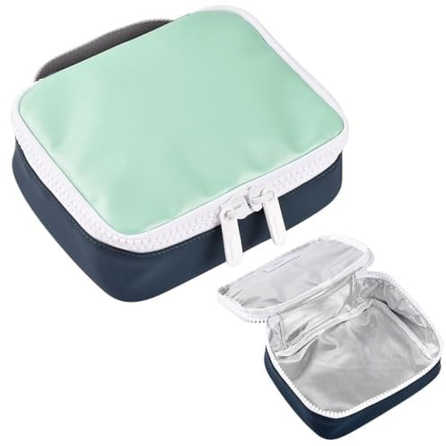BÉABA, Sac isotherme repas, Lunch box, Boite à Gouter, Isotherme, Waterproof, Etiquette Nom, Capacité 2,7L, Grand Zip, Effet Gomme, Faro, Matcha Latte