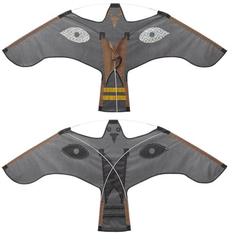 2 Stück Adlerfliegende Drachen, Vogelschreck, Vogelabwehr, Vogelschreck, der große Käse, fliegende Falken, Drachen zum Erschrecken von Vögeln, Vogelschreck, Vogelschreck, Adlerdrachen, Pflanzenschutz,