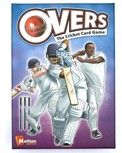 Matlian Games | Overs - The Cricket Card Game | 2+ Players | Kids 8+, Teens, Adults | Perfect Cricket Gift