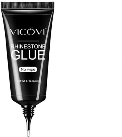 Extra Strong Nail Glue，Nail Rhinestone Glue 30ML, Super Adhesive Nail Gel for Gems, Nail Charm Glue for Rhinestones Crystal Stones Jewels