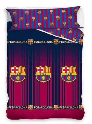 2-teiliges Fußballteam Barcelona, Kissenbezug Barcelona, Bettbezug Barcelona (Barcelona, Bett 90 - 150 x 220 cm)