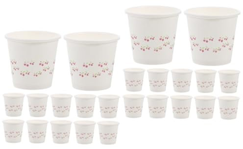 TOPPERFUN 2 Ensembles Gobelet De Dégustation Pour Smoothies Portion De Dégustation En Vrac À Boire Avec Des Mini Gobelets En Carton Petits Gobelets À Boissons Échantillons 100 pièces * 2