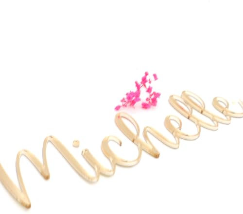 Schriftzug Acryl personalisiert, Namensschild, Türschild aus Gold Acryl Spiegelacryl, Geschenkidee, Büro Beschriftung, Zimmernummer, viele Schriftarten zum auswählen