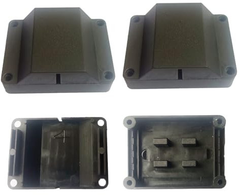2Pcs 3 Terminal Electrical Cable Junction Box Small Surface-Mounted 3-Terminal Cable Joiner Box 3 Core Cable Joiner Cable Connectors Wiring Box 47mmx34mmx19mm Plastic Enclosure Electric Project Case