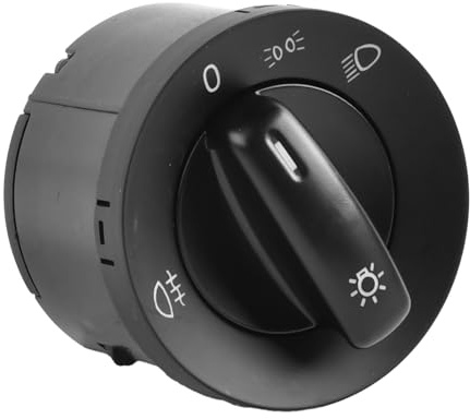 Flydida 1K0941431B Lichtschalter Nebelscheinwerfer Schalter Scheinwerfer Nebelscheinwerfer Schalter Ersatz für Eos Golf V VI Passat B6 CC Je-tt-a V VI Tu-are-g Ti-gu-an To-ur-an C-a-dd-y