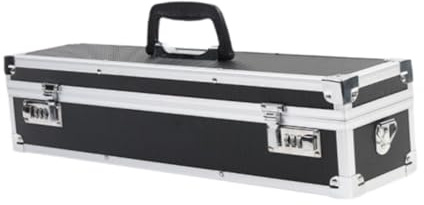 Chef Knife Case Aluminum Hard Case Tool Storage Box with Combination Locks Portable Knife Organizer with Handle for Kitchen Outdoor Tools