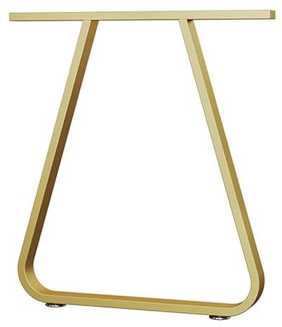 XLIHAWY Robuste Tischbeine Aus Metall, Modern Industriell Tischgestell Aus Stahl, Möbelbeine Zum Selberbauen Für Esstisch Küche Schreibtisch Konsole(Gold,50x72cm)