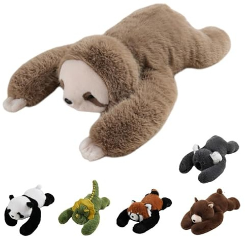 Xiyocadt Weighted Plush Animals, Cute Soft Plush Toy Pillow, Hugging Pillow for Anxiety Relief & Sleep Support, Weighted Animals for Adults (65cm,Faultier)