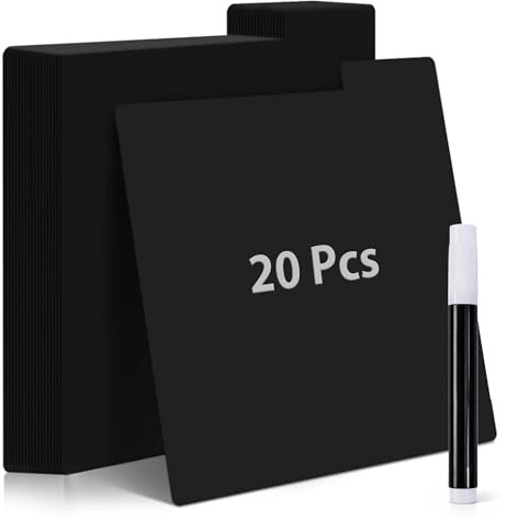20 Pack Vinyl Record Dividers 20-12 Inch LP Organiser for Album Storage | Frosted Black PP Dividers Measuring 31.75 × 34.27 cm with Writable Labels for Organising LP Records at Home or on DJ Shelves