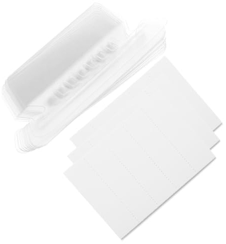 UTHCLO Pestañas Para Carpetas Colgantes Etiquetas Para Carpetas De Archivos Transparentes De Plástico Inserciones De Índice Con Tarjetas Sin Impresión 50 Piezas Para Oficina Y Hogar