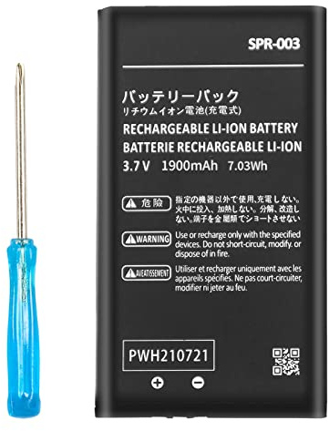 SPR-003 Akku, 3,7V 3000 mAh Ersatzakku Li-ion für Nintendo New 3DS XL, 3DS XL, 3DS LL Konsole mit Werkzeug (Nicht für New 3DS)