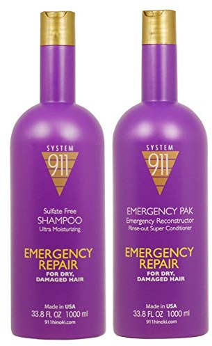 Hayashi Systeme 911 Shampoo 950ml + Notfall Pak 950ml Combo Set