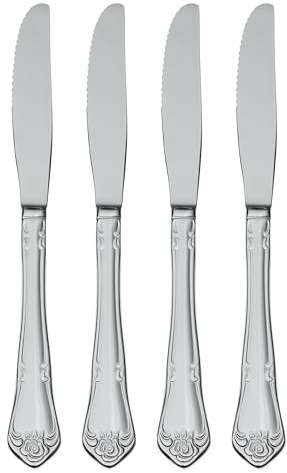 Oneida True Rose Everyday Flatware Dinner Knives, Set of 4