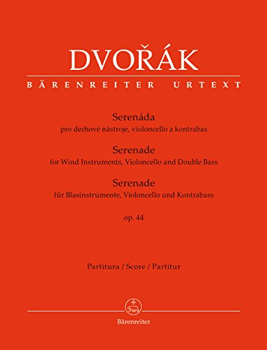 Serenade für Blasinstrumente, Violoncello und Kontrabass op. 44. Partitur, BÄRENREITER URTEXT