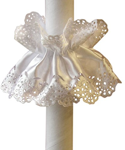 Celebration Kerze Tropfschutz KS-006 - Zylindrisch, Weiß, Unparfümiert, Feier, Indoor, Röhre, Pillar Candle