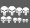 Totenschädel Aufkleber Set 10 Stück sticker Skull Aufkleber Buggy/Motorrad/Autoaufkleber Umweltzone