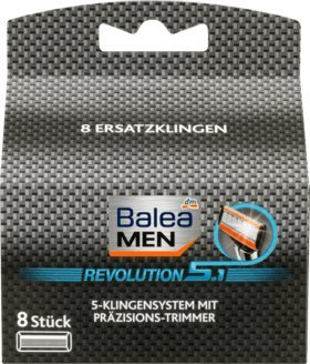 Balea Isana Balea Men Revolution 5.1 Rasierklingen, 8 Stück