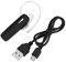 Zerone Auricolare Bluetooth Senza fili M163 con Microfono, Cuffie Stereo Bluetooth Senza Fili con Cancellazione del Rumore V4.1 Cuffie con Auricolari Vivavoce per Lavoro/Riunione / Guida(nero)