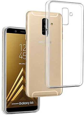 REY Transparent Silikonhülle TPU für Samsung Galaxy A6 2018, Handyhülle Premium Kratzfest TPU Durchsichtige Schutzhülle, Ultradünne 0,33 mm