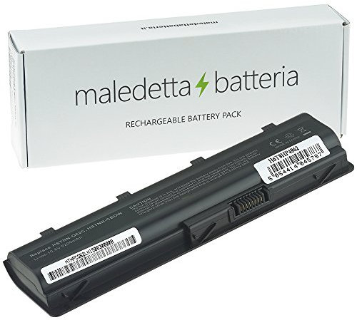 Batteria MaledettaBatteria Serie MU06 per Portatile HP 250 255 2000 635 650 655 Pavilion G4 G6 G62 G7 Compaq Presario CQ56 CQ62 (6 Celle 5200mAh 10,8-11,1 V Nera)