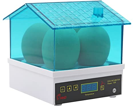 SOULONG Automatische Inkubator, Intelligenter Eier Inkubator 4 Eier Inkubator Brutkasten für Puten Hühner Vögeln und Anderen Eiern