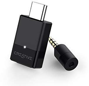 CREATIVE BT-W3 Bluetooth 5.0 USB-C Audio Transmitter Wireless Adapter Dongle, aptX LL and aptX HD, Compatible with PS4, Switch, Laptop, PC, Tablet and Mac