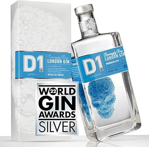 D1 London Dry Gin Gift Set 70cl – Multi-Award Winning - 2025 GinGuide Gold Martini Award – Juniper, Citrus & Nettle Flavours – Premium Gifts for Men | Women – 40% ABV