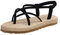 Boonie Sandales Bride Femme Lin Plates Sandales Clip Toe Sliders Sandales Bride Cheville Tongs En Plein Air Décontracté Marche Vacances Sandales De Plage Larges