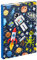 Heftbox für Schulranzen A4 - Sammelmappe für Kinder mit Gummiband und Innenklappen - Heftmappe, Sammelbox mit Gummizug für Jungen (Space Game)