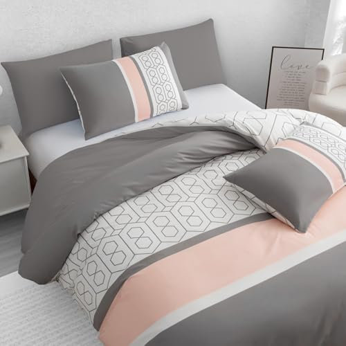 Pamposh King Size Duvet Cover Sets Premium Brushed Microfiber Duvet Cover King Size Ultrasoft Hypoallergenic Reversible Non Iron Luxury Bedding Set With Zipper Closure