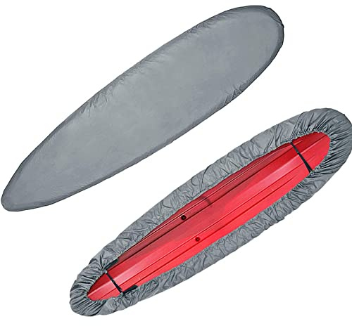 ZZUU Universal Kajak Abdeckung - Wasserdicht und UV-beständig,Staubschutzschild für Kanu-Boot,Sonnenschutz Lagerung Langlebig