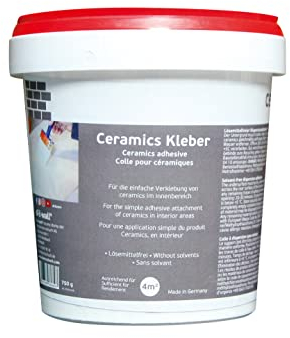 d-c-fix adesivo per rivestimenti murali, carte da parati e piastrelle - ideale per Ceramics 3D Wallpaper & Wall Tile Art - pasta 750 g per 4 m²