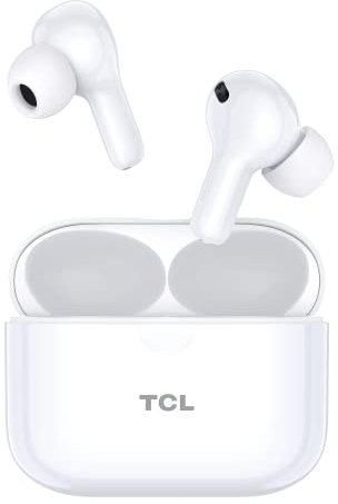 TCL MOVE AUDIO S108 - Écouteurs Sans Fil avec Boîtier - Oreillettes Bluetooth Appels Clairs ENC - Batterie Longue Durée - Fonction Smart Control - Casque Intra-Auriculaire Waterproof - Blanc Perlé