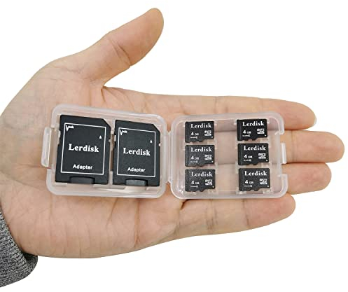 Lot de 6 Cartes Micro SD 4Go Classe 6 | Compatible Lecteurs MP3, Téléphones Anciens & Appareils SDHC | IP65 Antichoc et Certifié CE (4GoX6)