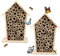 2 Stücke Insektenhotel Bienenhotel,Nisthilfe für Wildbienen,Naturbelassen und Wetterfest,Naturbelassenes Insekten Hotel, Insektenhotels Bausatz, für Garten und Balkon Bienen Marienkäfer,Gartendeko