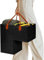 TYTOGE Treppenkorb mit Leder, Griffe Filz Teppich Treppen Organizer Holz Treppen Aufbewahrung Organizer